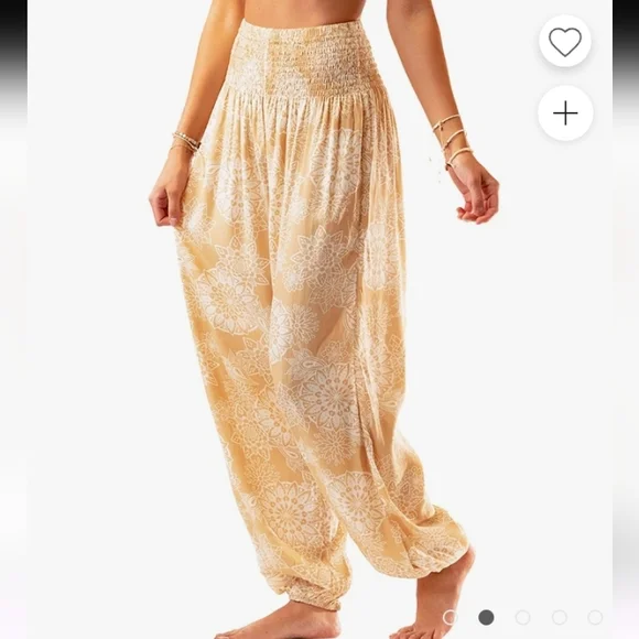 Lotus and Luna Mandala Paisley Havana Harem Pants. Size S/M - Picture 3 of 14